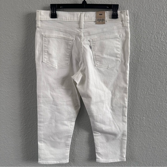 Levi’s 311 Shaping Skinny Capri Jeans White Mid Rise Size 12 W31 NWT - Picture 4 of 11